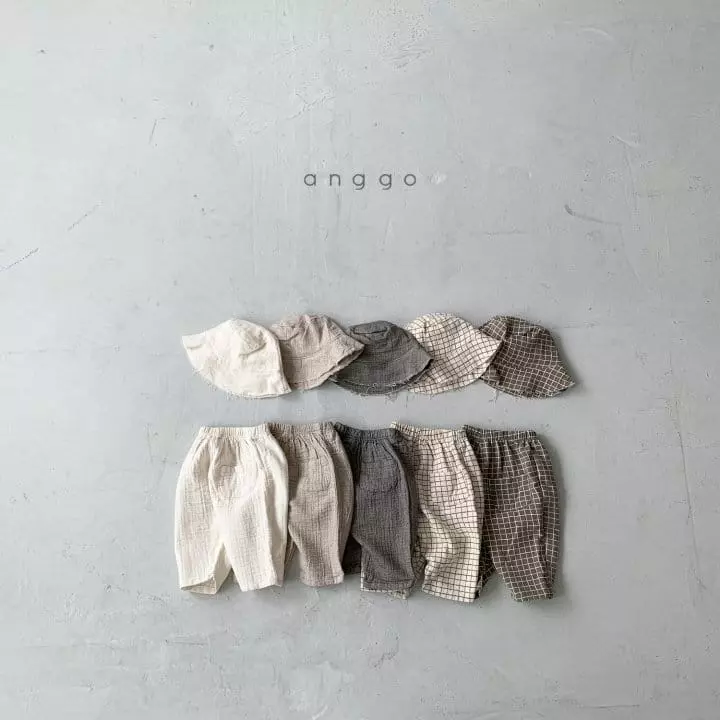 Anggo - Korean Children Fashion - #kidsshorts - Pie Pants check denim - 8