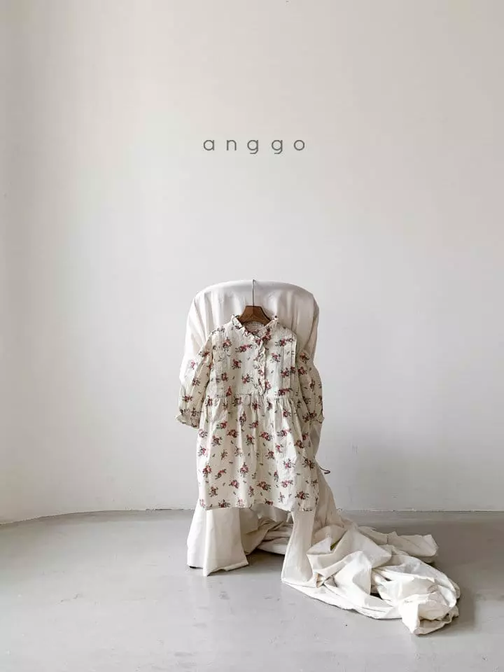 Anggo - Korean Children Fashion - #Kfashion4kids - Milk Latte One-piece Beige - 4