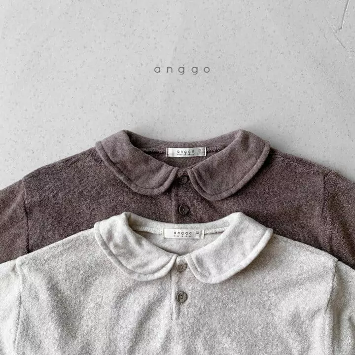 Anggo - Korean Children Fashion - #magicofchildhood - Brownie Collar Tee - 5
