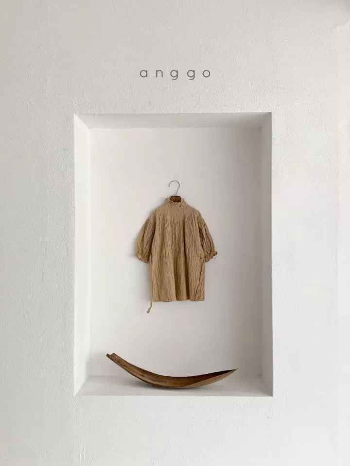 Anggo - Korean Children Fashion - #minifashionista - Hazelnut One-piece - 5
