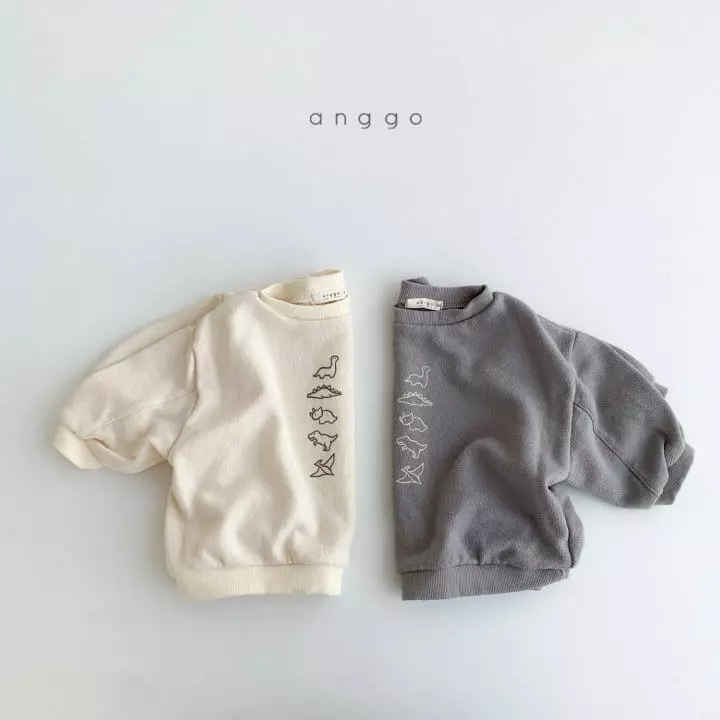 Anggo - Korean Children Fashion - #prettylittlegirls - Dino Dino Sweatshirt - 6