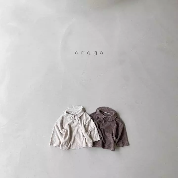 Anggo - Korean Children Fashion - #todddlerfashion - Brownie Collar Tee - 8
