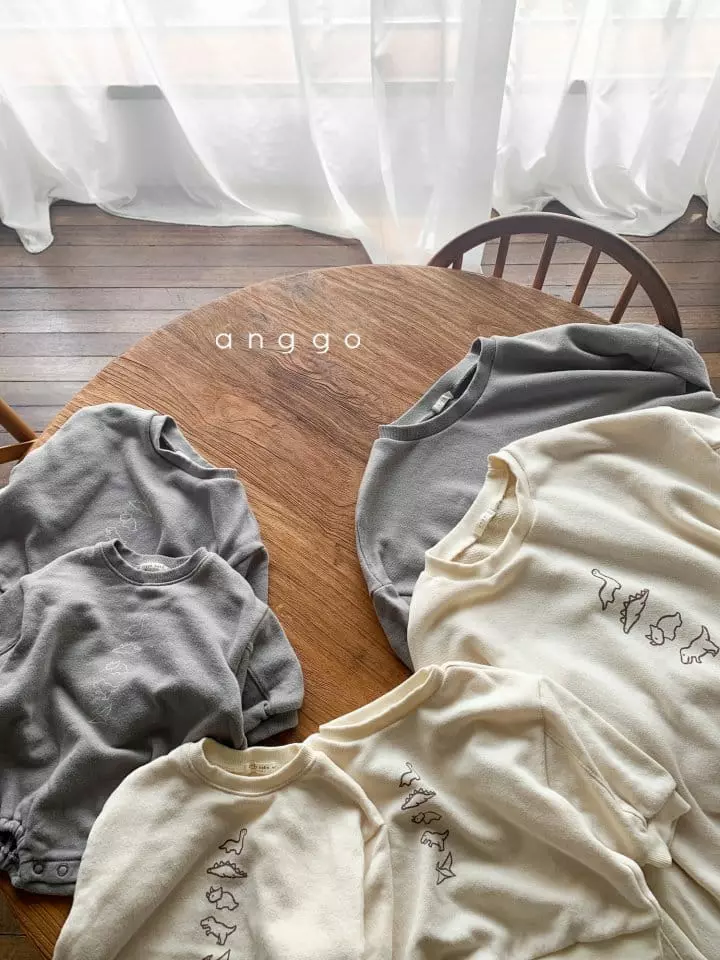 Anggo - Korean Children Fashion - #toddlerclothing - Dino Dino Sweatshirt - 8