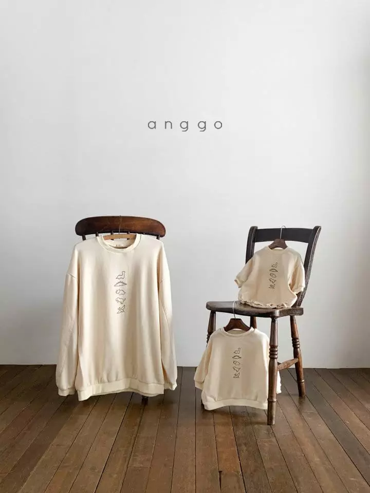 Anggo - Korean Women Fashion - #womensfashion - Dino Dino Sweatshirt Mom - 2