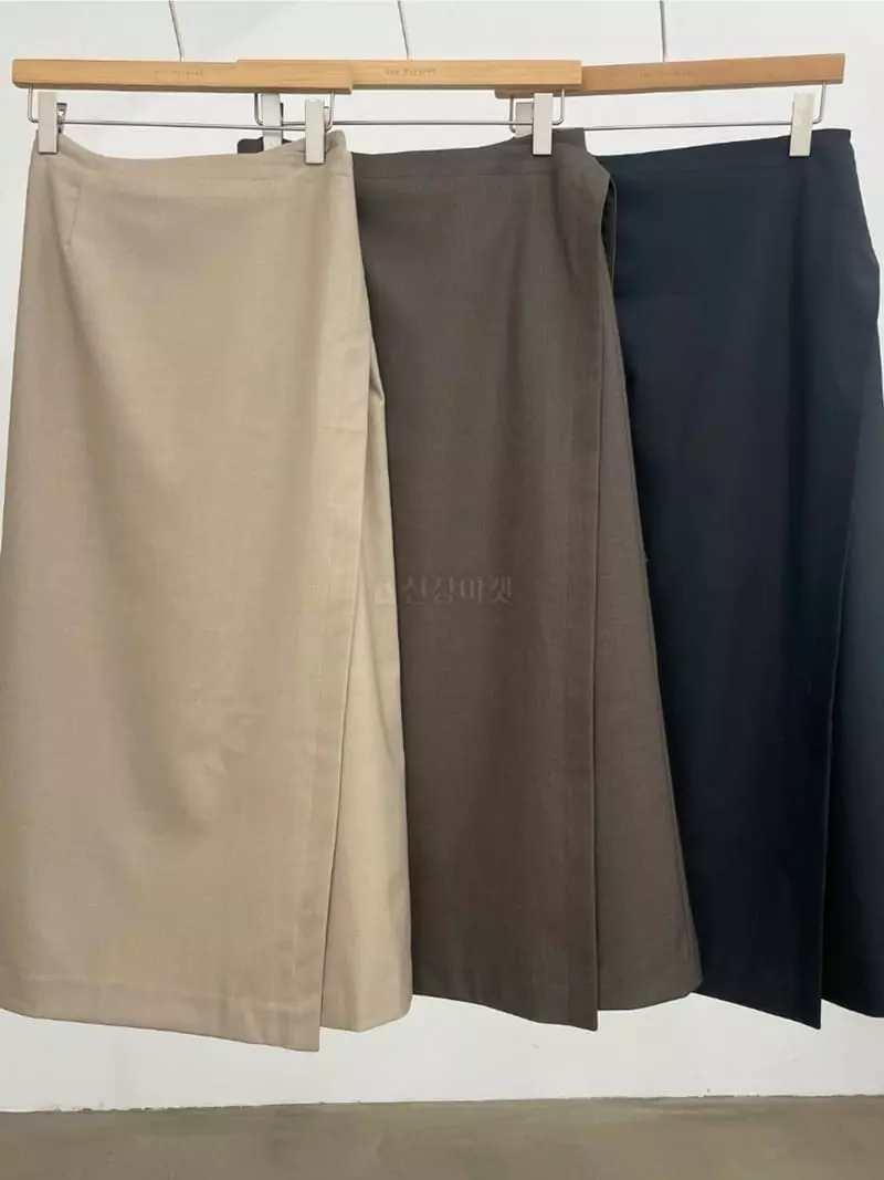 Ann Margret - Korean Women Fashion - #momslook - Wrap Winkle Skirt - 10