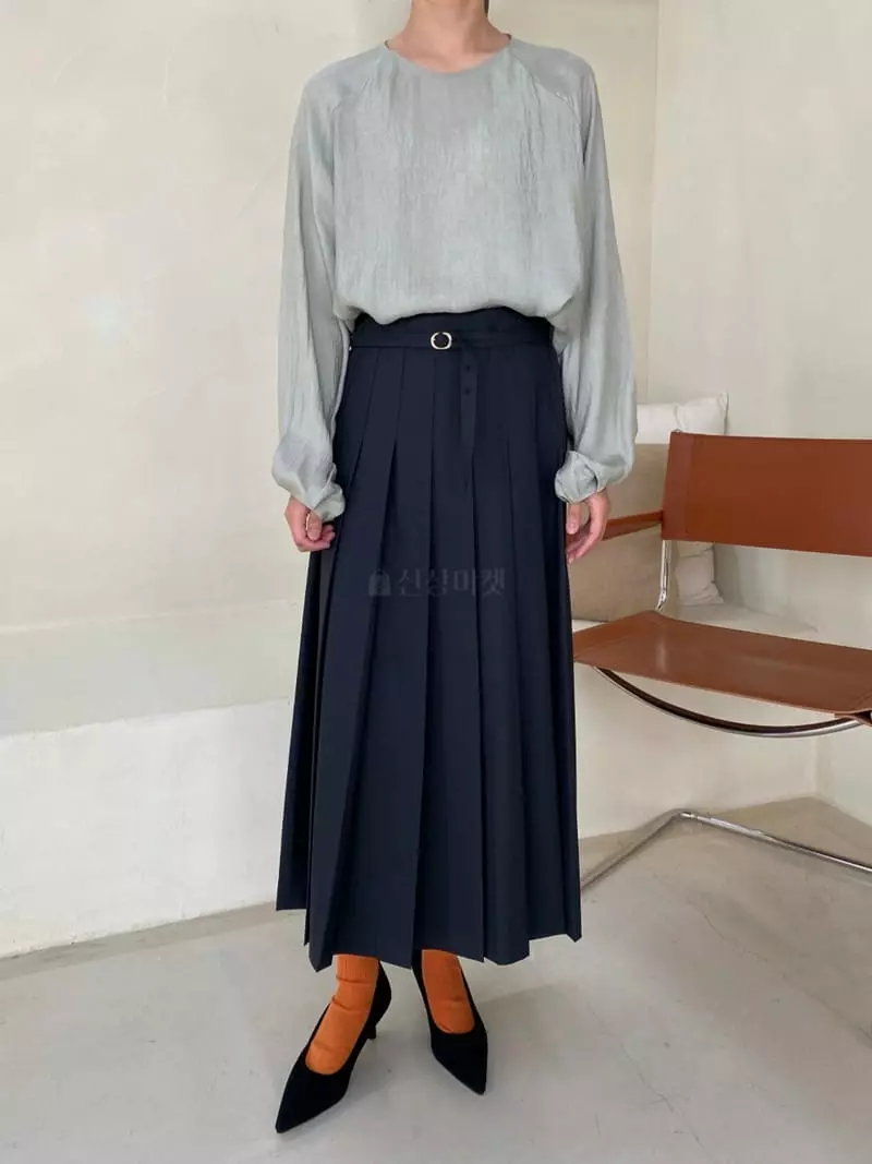 Ann Margret - Korean Women Fashion - #momslook - Wrap Winkle Skirt - 2