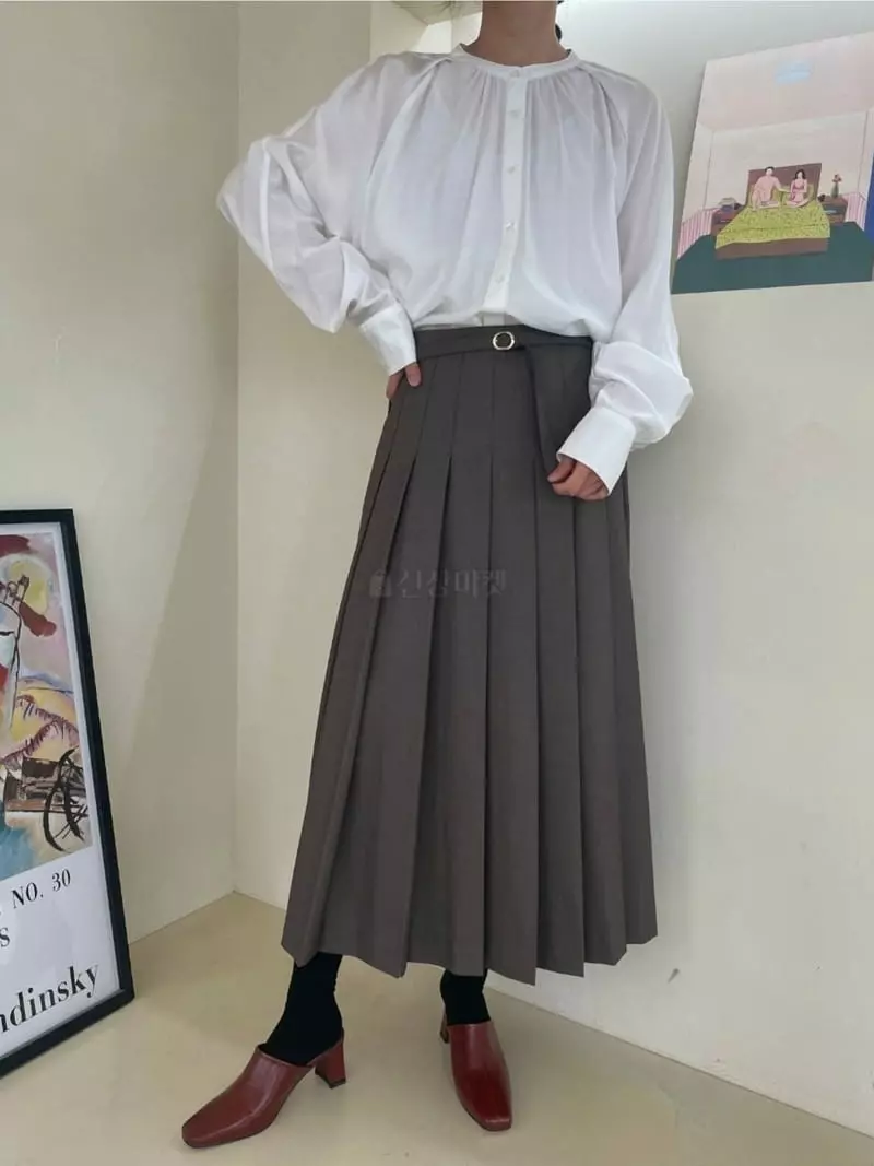 Ann Margret - Korean Women Fashion - #womensfashion - Wrap Winkle Skirt - 3