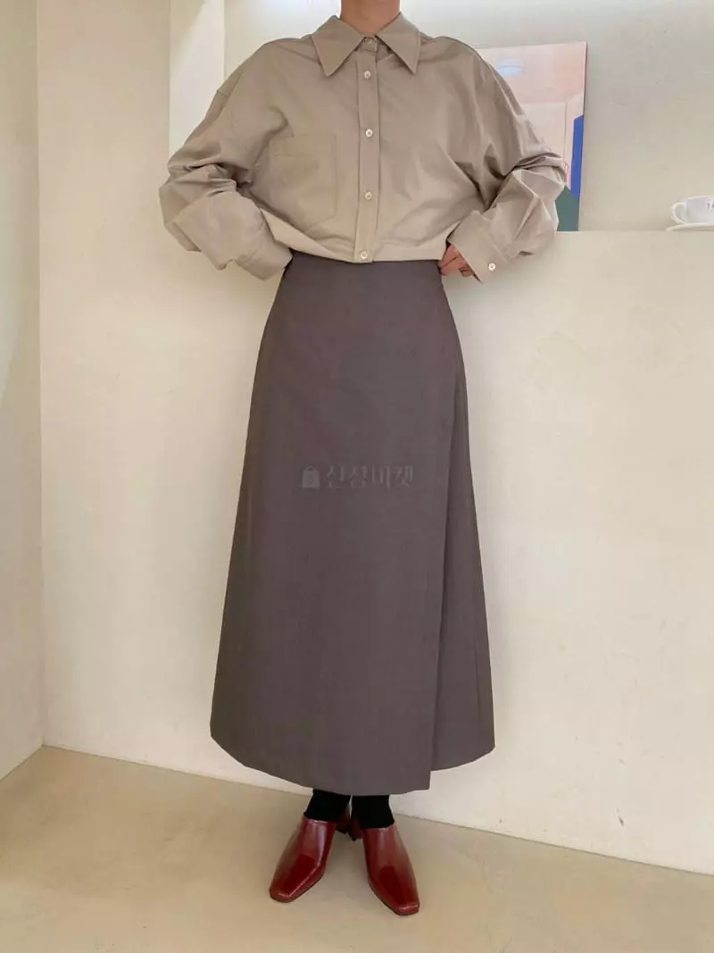 Ann Margret - Korean Women Fashion - #womensfashion - Wrap Winkle Skirt - 5