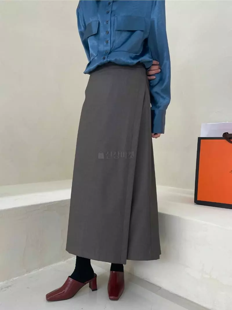 Ann Margret - Korean Women Fashion - #womensfashion - Wrap Winkle Skirt - 7