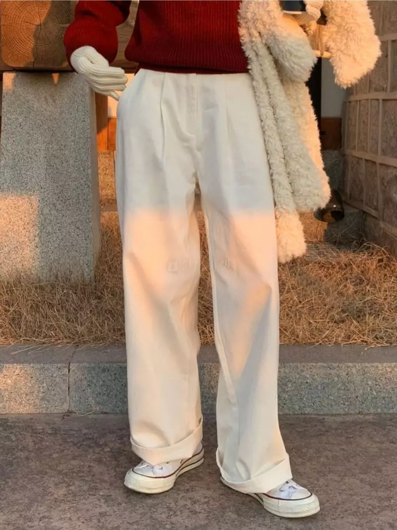 Anne - Korean Women Fashion - #momslook - Wide Pants - 3