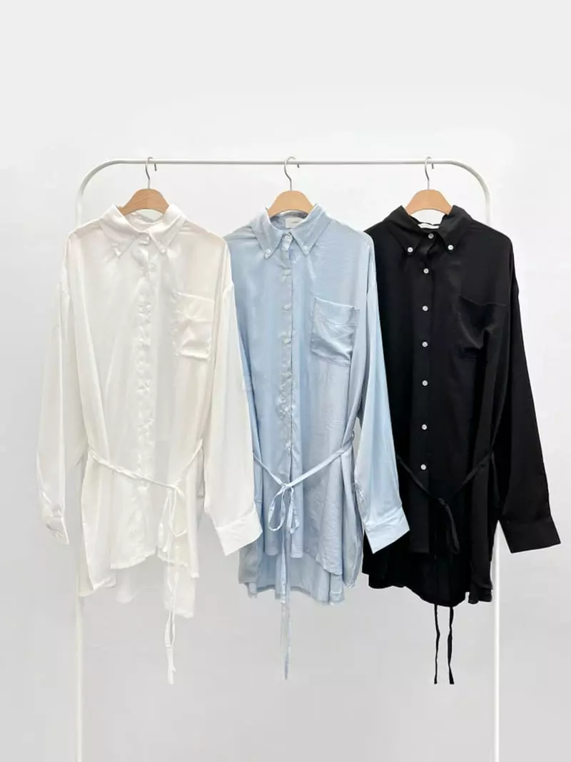 Anne - Korean Women Fashion - #momslook - Shatin Shirt