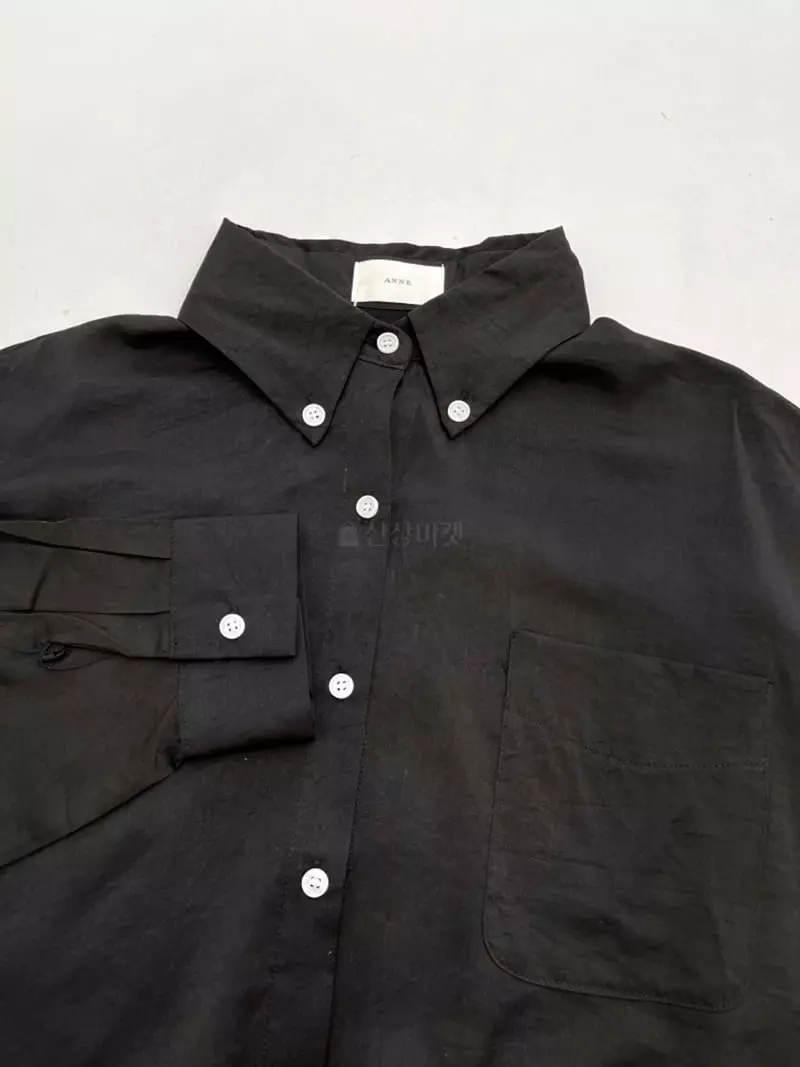 Anne - Korean Women Fashion - #momslook - Shatin Shirt - 5