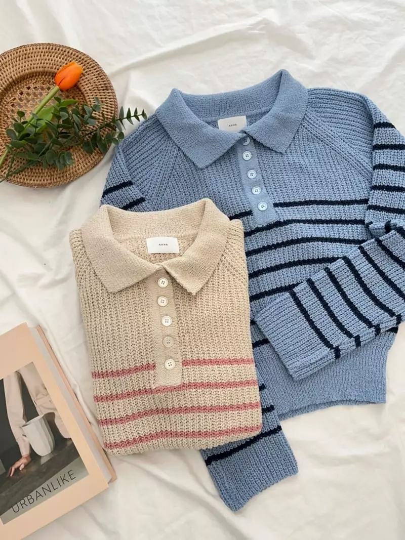 Anne - Korean Women Fashion - #momslook - Very Bookle Knir Tee - 2
