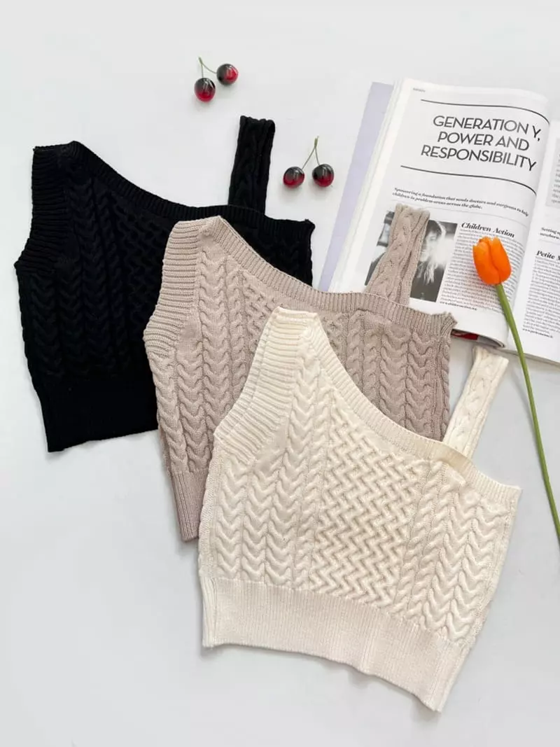 Anne - Korean Women Fashion - #restrostyle - Live Twist Sleeveless
