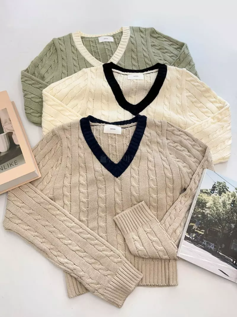 Anne - Korean Women Fashion - #thelittlethings - Roy Color Knit Tee