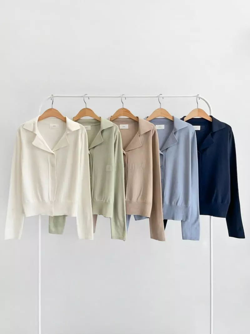 Anne - Korean Women Fashion - #vintageinspired - Berni Collar Knit Tee - 4
