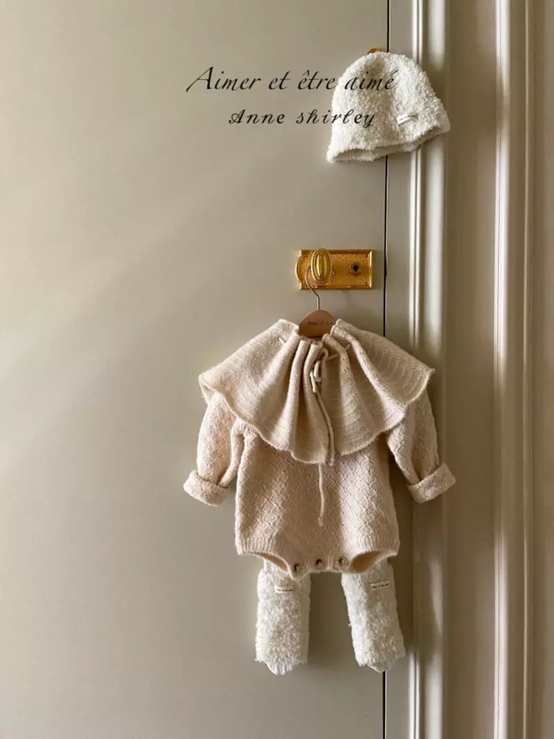 Anne Shirley - Korean Baby Fashion - #babyclothing - Malang Collar Bodysuit Set - 3