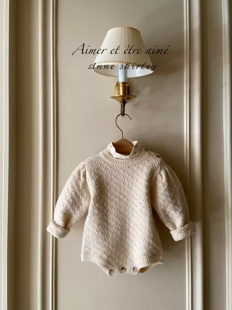 Anne Shirley - Korean Baby Fashion - #babyfever - Malang Collar Bodysuit Set - 5