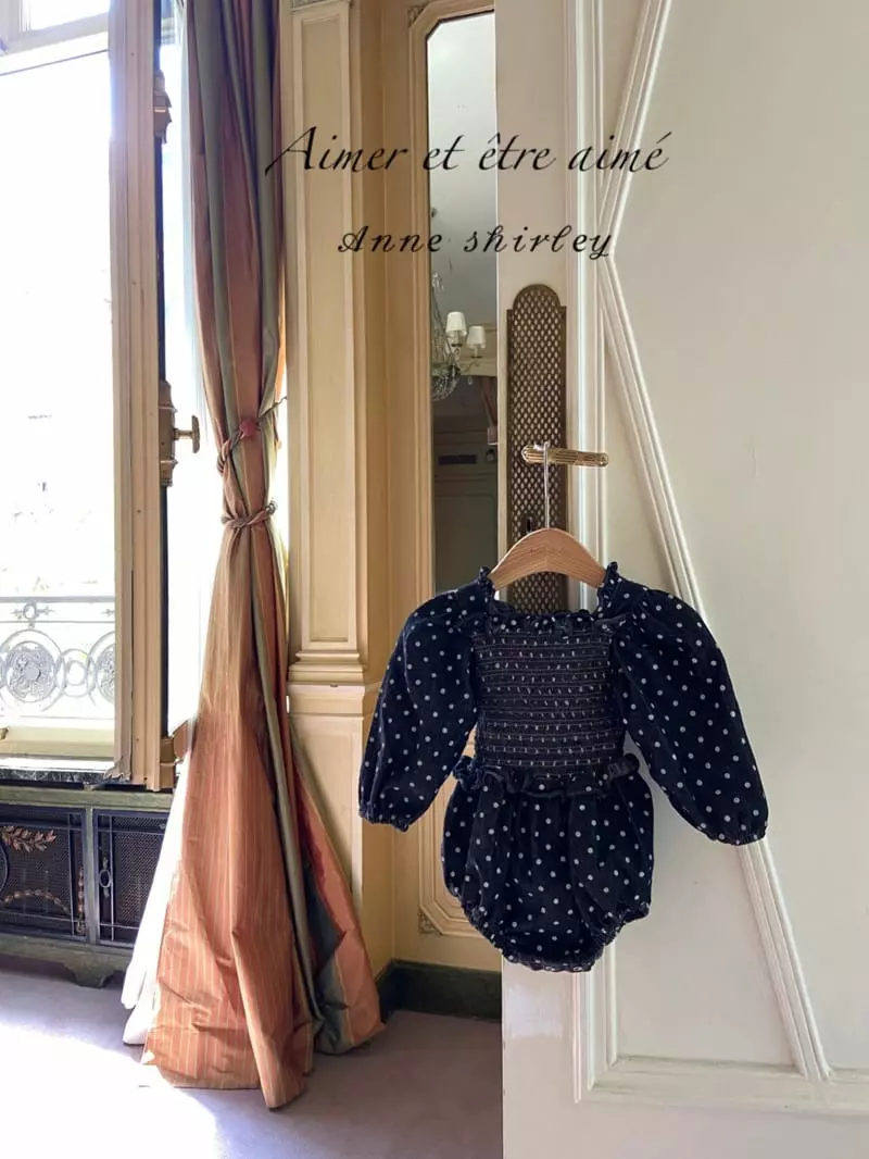 Anne Shirley - Korean Baby Fashion - #babyfever - Jane Denim Smocked Bodysuit - 3