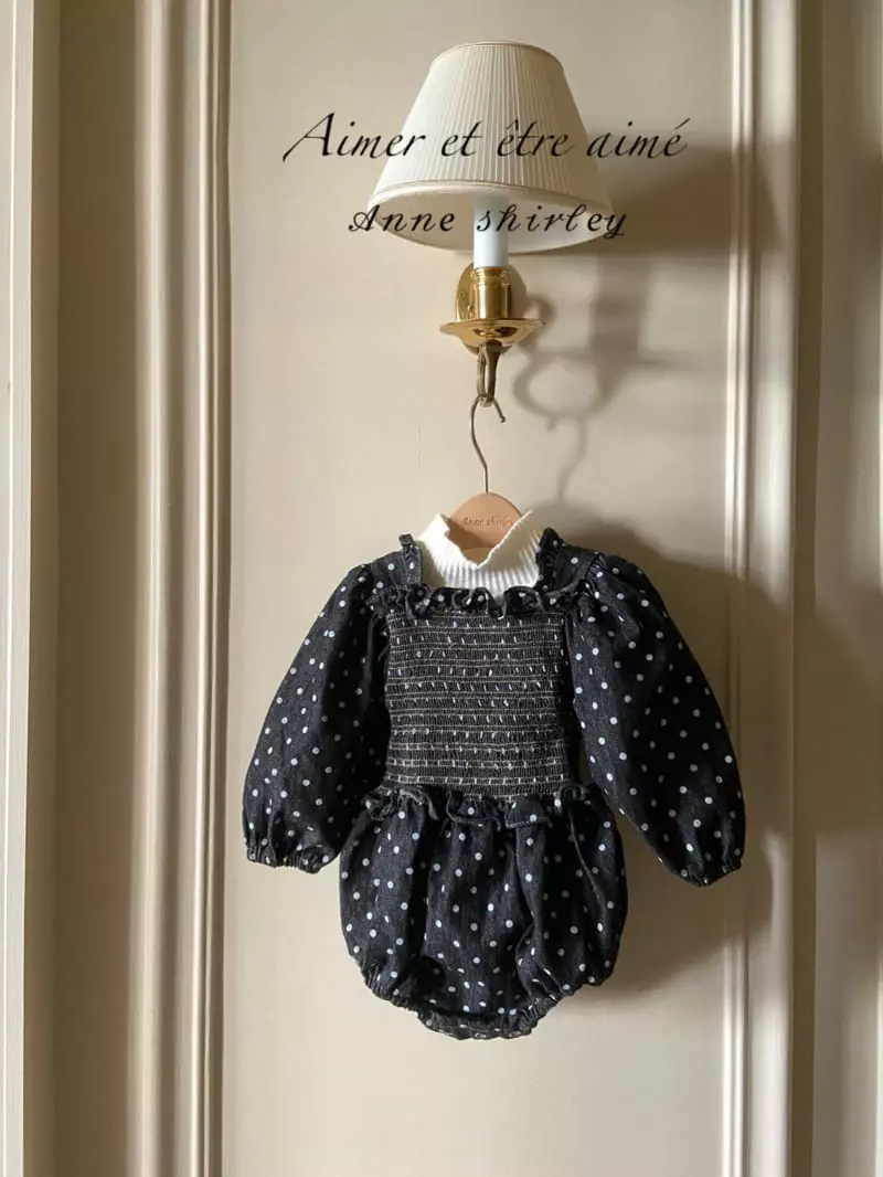 Anne Shirley - Korean Baby Fashion - #babylifestyle - Jane Denim Smocked Bodysuit - 5