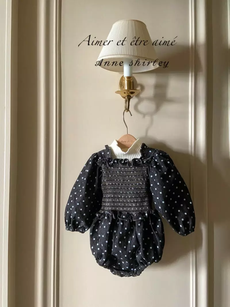 Anne Shirley - Korean Baby Fashion - #babyoninstagram - Jane Denim Smocked Bodysuit - 6