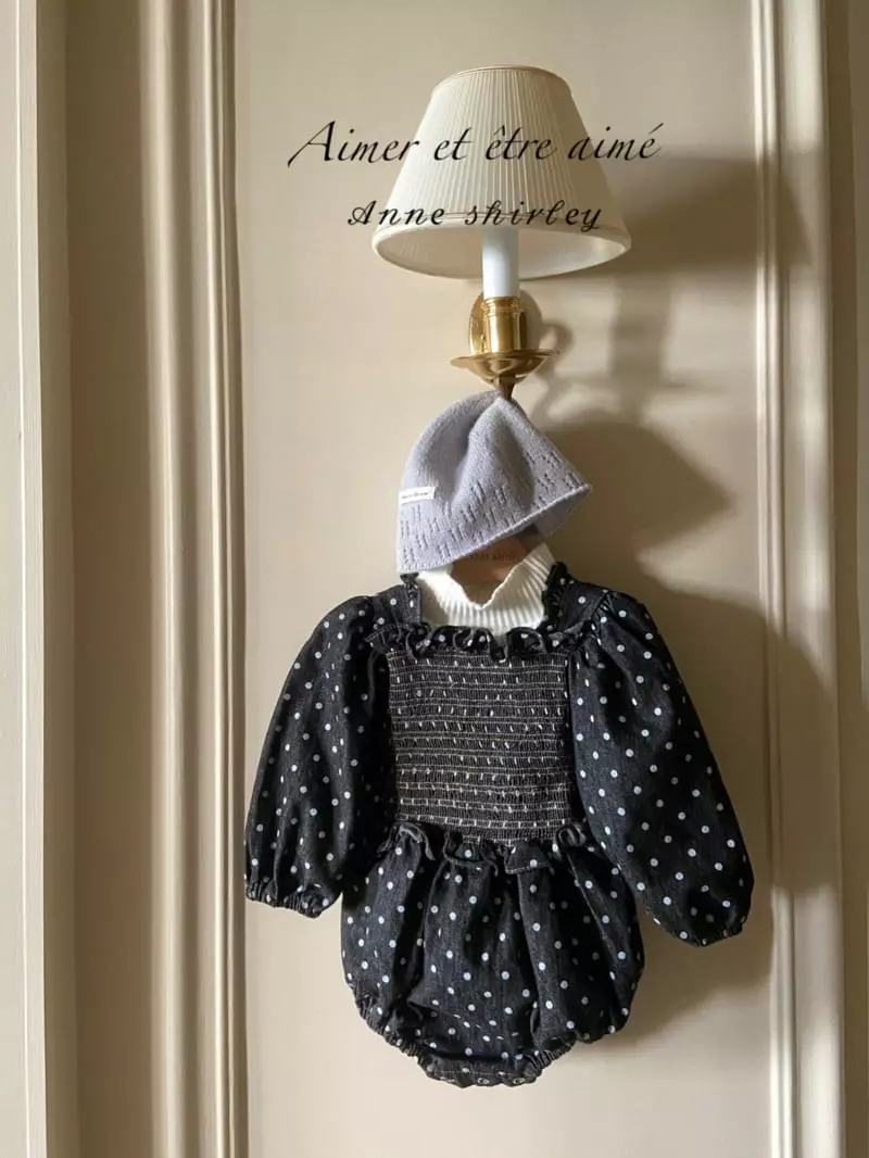 Anne Shirley - Korean Baby Fashion - #babyoutfit - Jane Denim Smocked Bodysuit - 8
