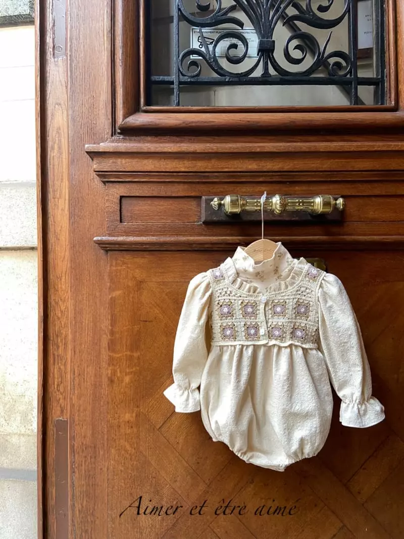 Anne Shirley - Korean Baby Fashion - #babyoutfit - Daisy Knit Bodysuit - 7