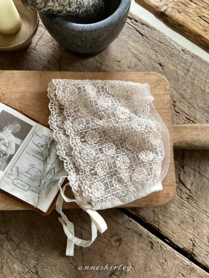 Anne Shirley - Korean Baby Fashion - #babywear - Lace Bonnet - 11