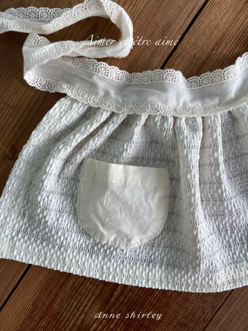 Anne Shirley - Korean Baby Fashion - #onlinebabyboutique - Pocket Apron - 2