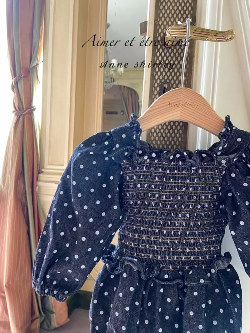 Anne Shirley - Korean Baby Fashion - #onlinebabyboutique - Jane Denim Smocked Bodysuit - 11