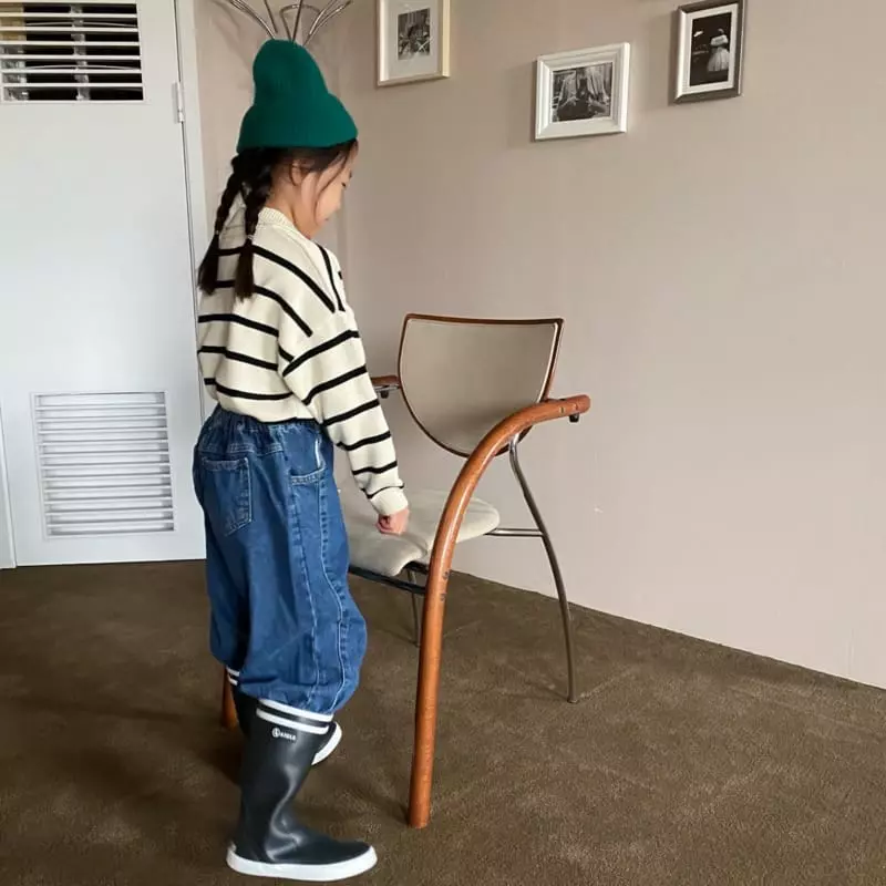 Apfel - Korean Children Fashion - #childofig - Button Knit Tee - 6