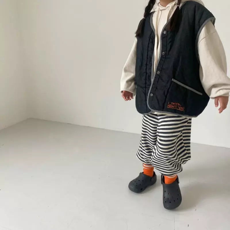 Apfel - Korean Children Fashion - #childofig - About Denim Vest - 3