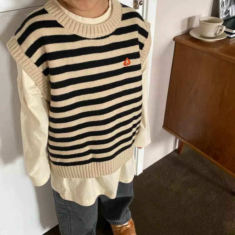 Apfel - Korean Children Fashion - #childrensboutique - Well Knit Vest - 6