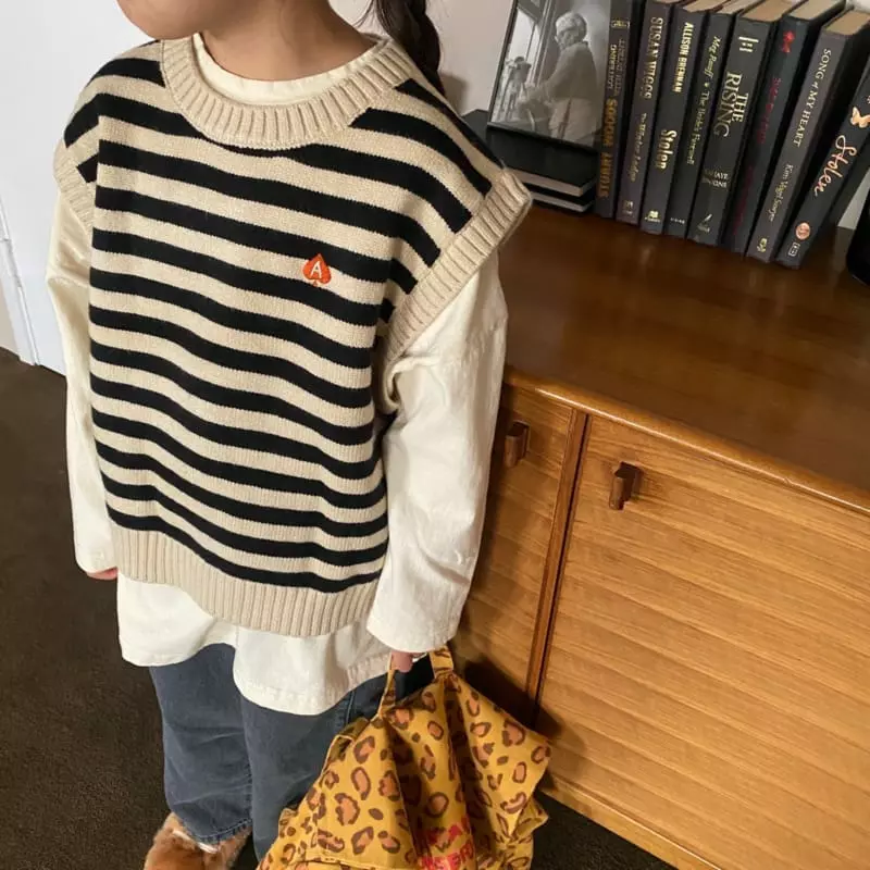 Apfel - Korean Children Fashion - #magicofchildhood - Well Knit Vest