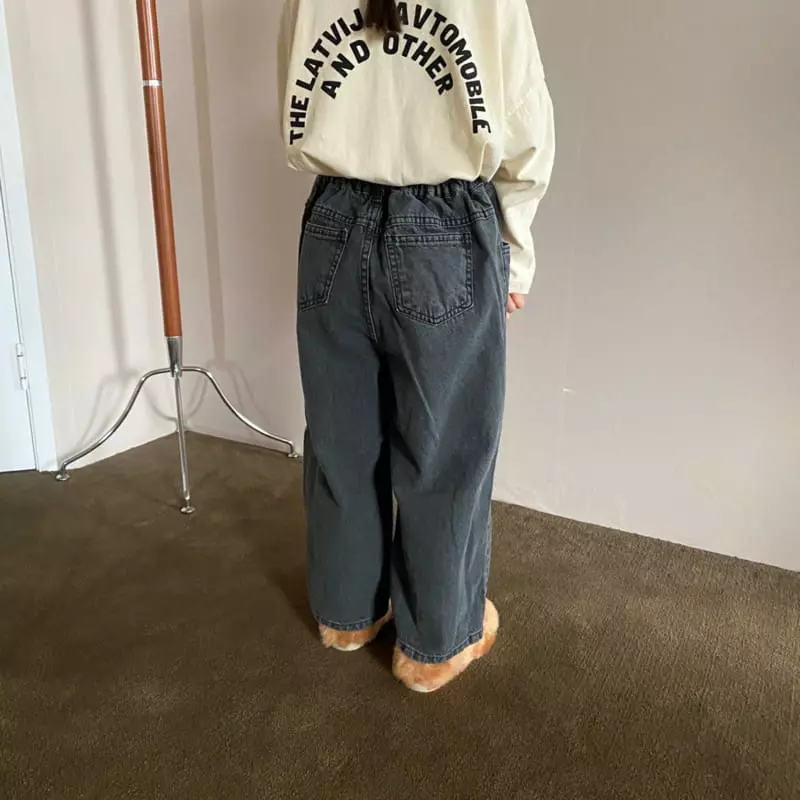 Apfel - Korean Children Fashion - #minifashionista - Line Denim Jeans - 9