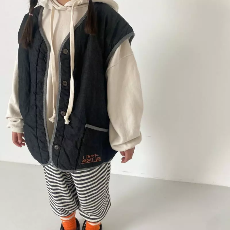 Apfel - Korean Children Fashion - #prettylittlegirls - About Denim Vest - 2