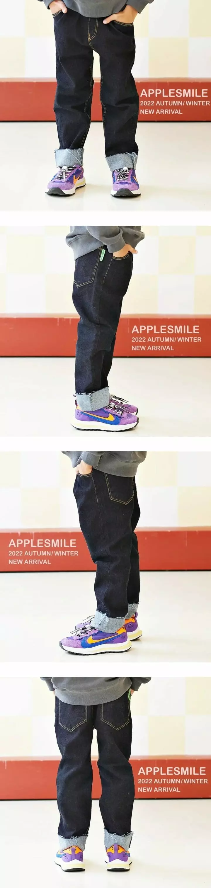 Apple Smile - Korean Children Fashion - #prettylittlegirls - 505 Roll-up Pants