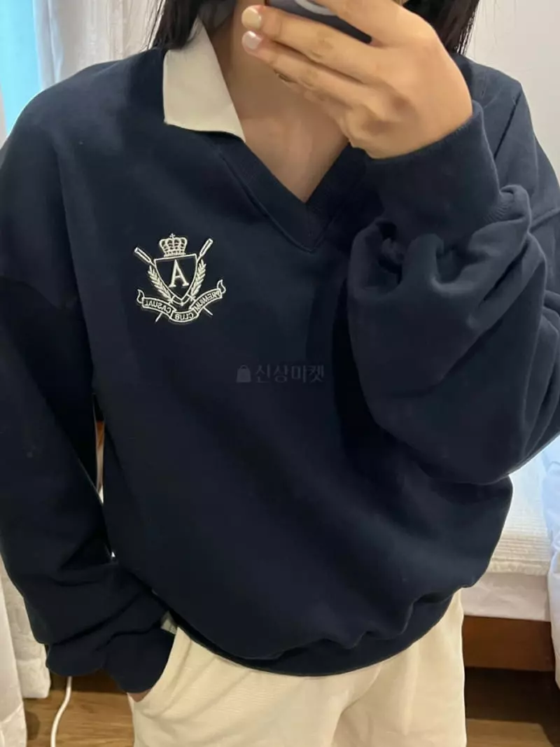 Arr - Korean Women Fashion - #momslook - Mark Sweatshirt - 11