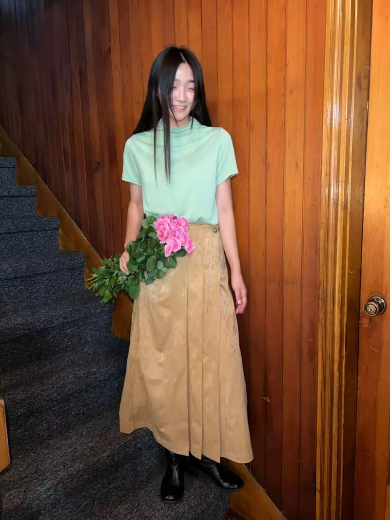 Arr - Korean Women Fashion - #momslook - Wrinkle Wrap Skirt - 10