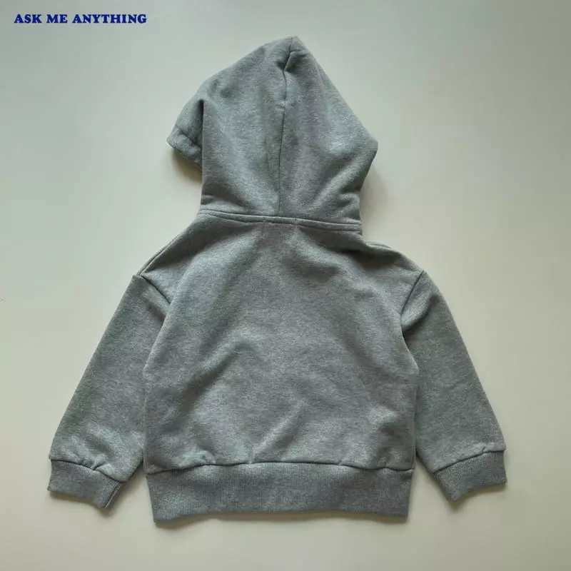 Ask Me Anything - Korean Children Fashion - #kidzfashiontrend - Crew Hoody Zip-up - 4