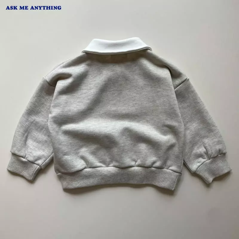 Ask Me Anything - Korean Children Fashion - #childofig - Collar Sweatshirt - 10