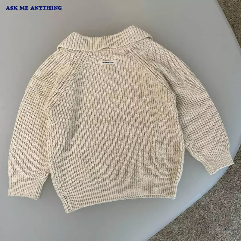 Ask Me Anything - Korean Children Fashion - #designkidswear - Coming Knit Top Bottom Set - 10