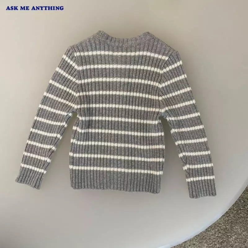 Ask Me Anything - Korean Children Fashion - #discoveringself - Stripes Rib Caridnga - 9