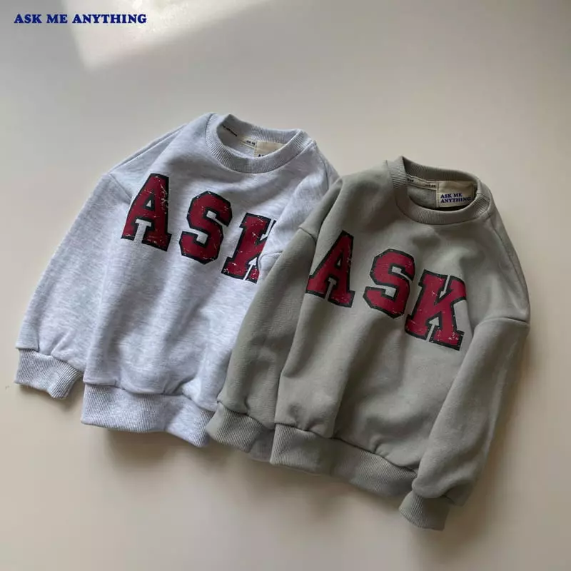 Ask Me Anything - Korean Children Fashion - #discoveringself - Ask Sweatshirt