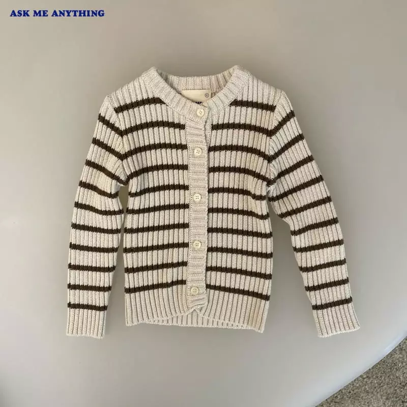 Ask Me Anything - Korean Children Fashion - #fashionkids - Stripes Rib Caridnga - 10