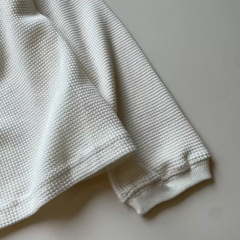 Ask Me Anything - Korean Children Fashion - #discoveringself - Long Waffle Tee - 4