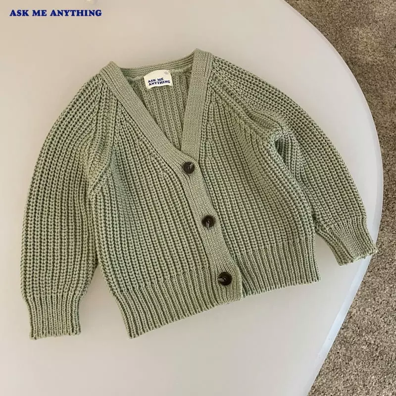 Ask Me Anything - Korean Children Fashion - #kidsshorts - Hazi Cardigan - 10