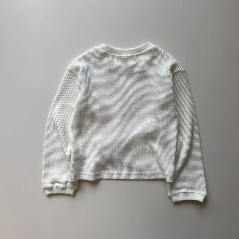 Ask Me Anything - Korean Children Fashion - #kidsshorts - Long Waffle Tee - 5
