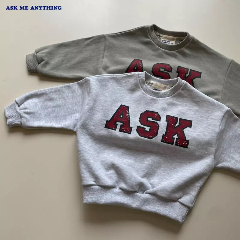 Ask Me Anything - Korean Children Fashion - #kidsshorts - Ask Sweatshirt - 3