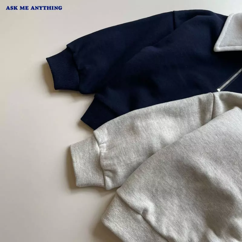 Ask Me Anything - Korean Children Fashion - #kidsshorts - Collar Sweatshirt - 2